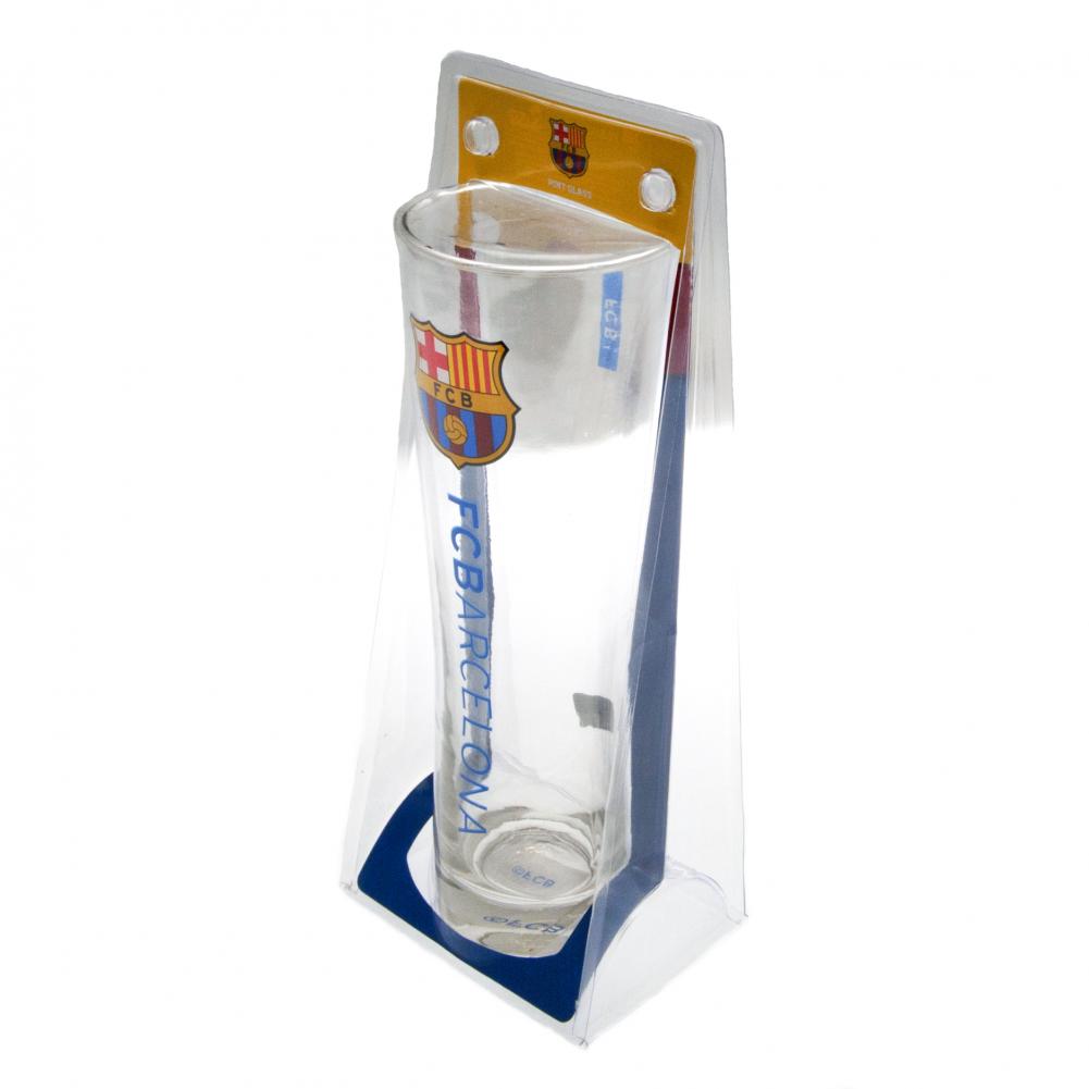 fc barcelona tall beer glass