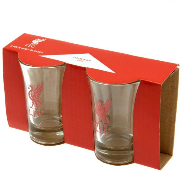 liverpool fc 2pk shot glass set