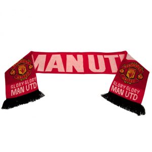 manchester united fc glory glory scarf