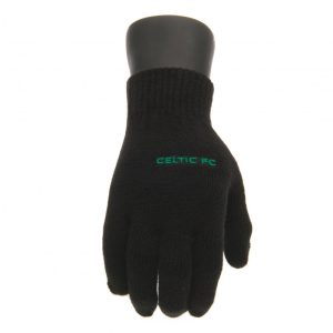 celtic fc knitted gloves junior