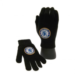 chelsea fc knitted gloves junior