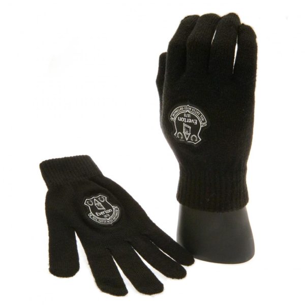 everton fc knitted gloves junior