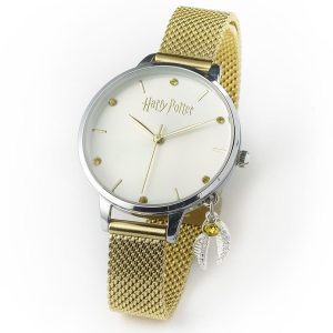 harry potter crystal charm watch golden snitch