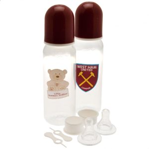 west ham united fc 2pk feeding bottles