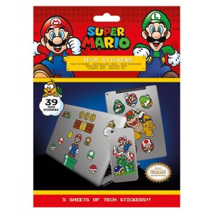 super mario tech stickers