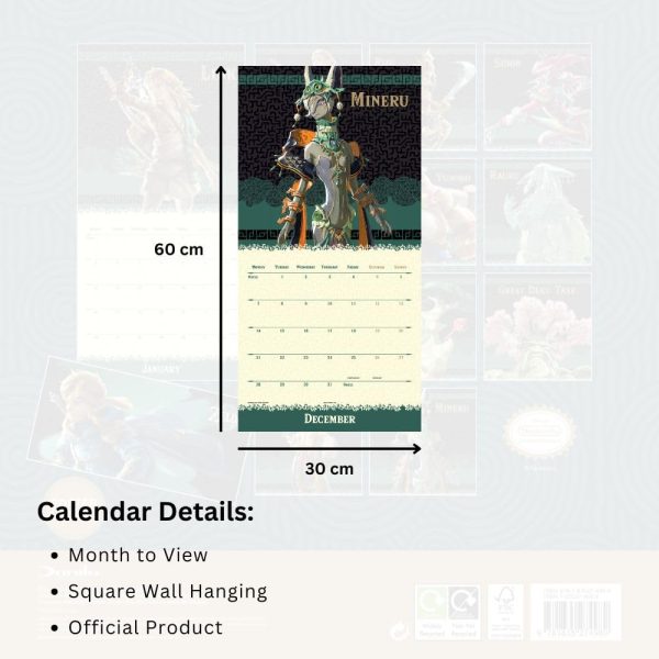 tm 07020 the legend of zelda square calendar 2026 4.jpg