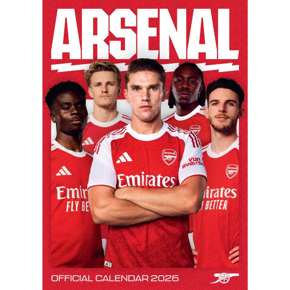 Arsenal FC A3 Calendar 2026