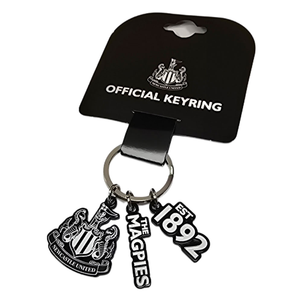 Newcastle United FC 3 Charm Keyring - Image 2