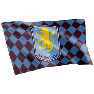 Aston Villa FC Checked Flag