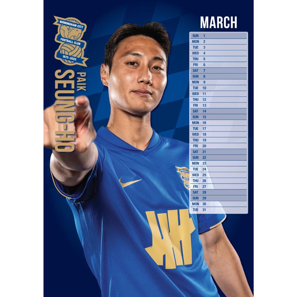 Birmingham City FC A3 Calendar 2026 - Image 2
