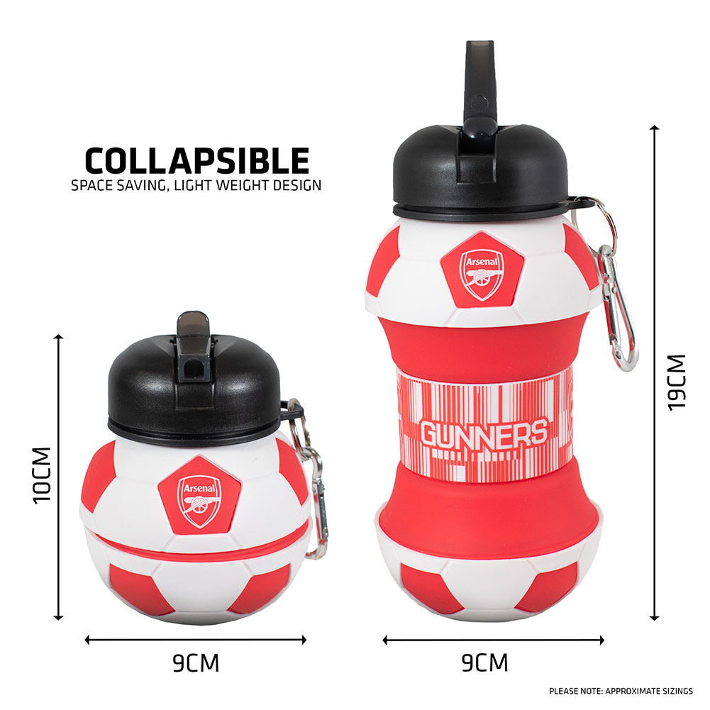 Arsenal FC Collapsible Football Drinks Bottle - Image 3
