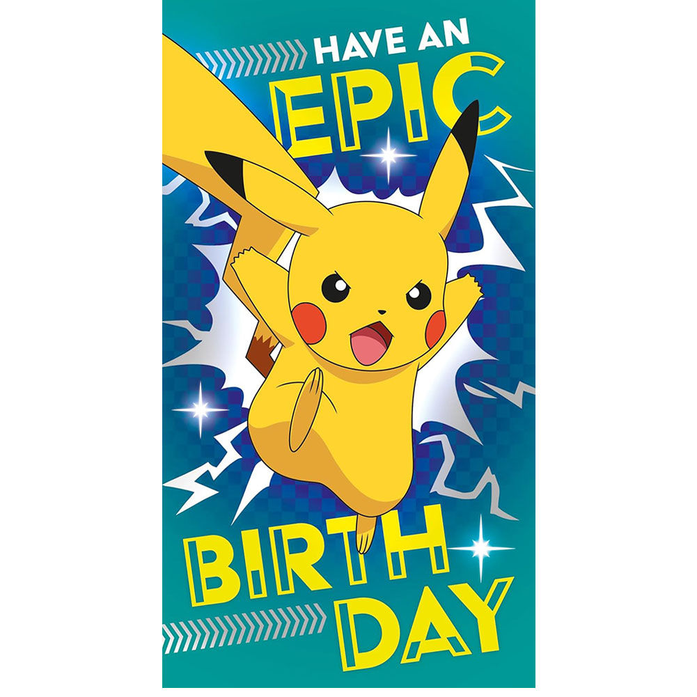 Pokemon Birthday Card With Stickers - Image 2