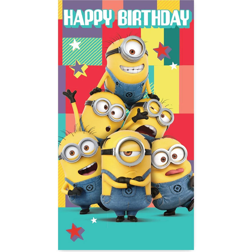 Despicable Me Birthday Card With Stickers - Image 2