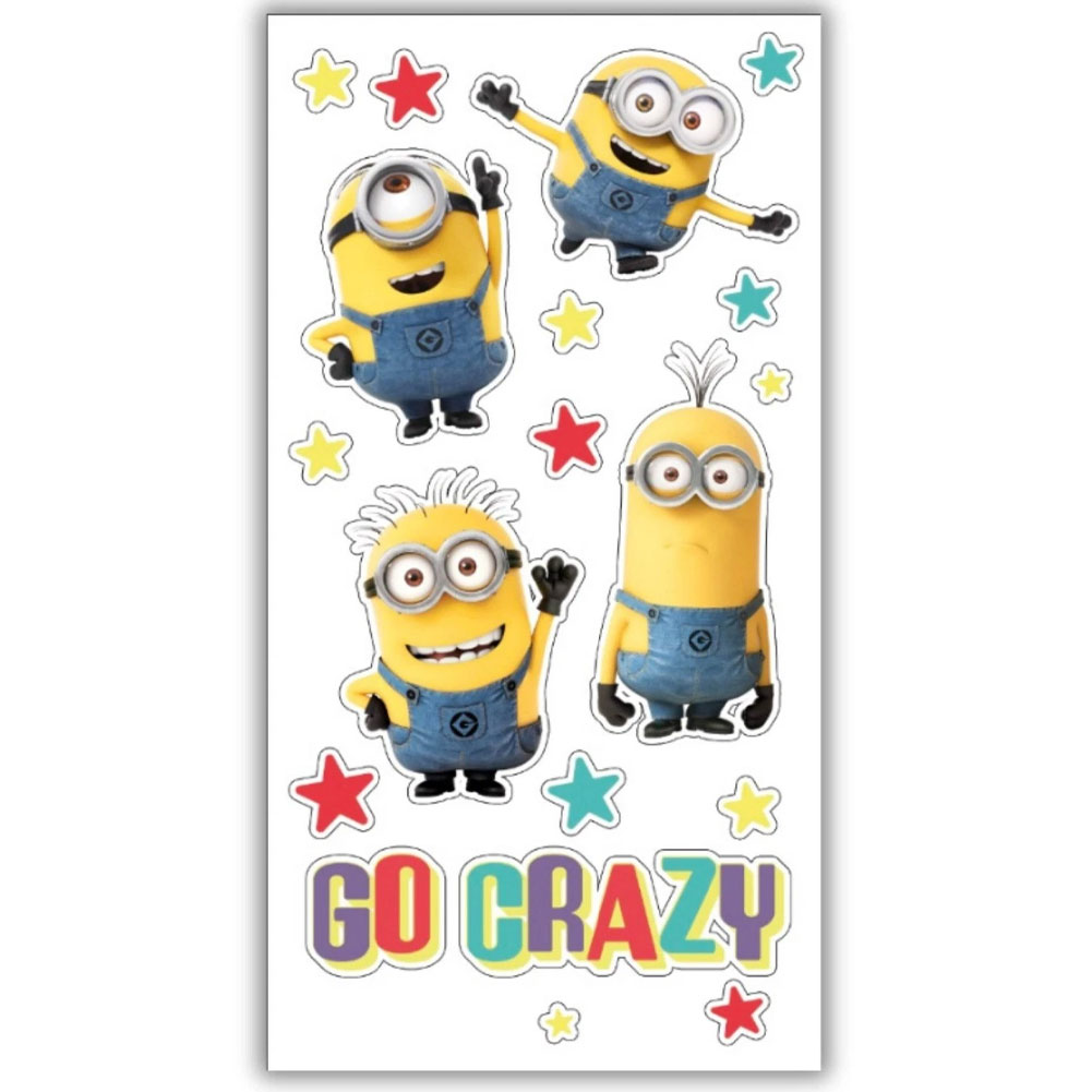 Despicable Me Birthday Card With Stickers - Image 3