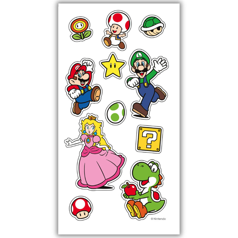Super Mario Birthday Card With Stickers - Image 3