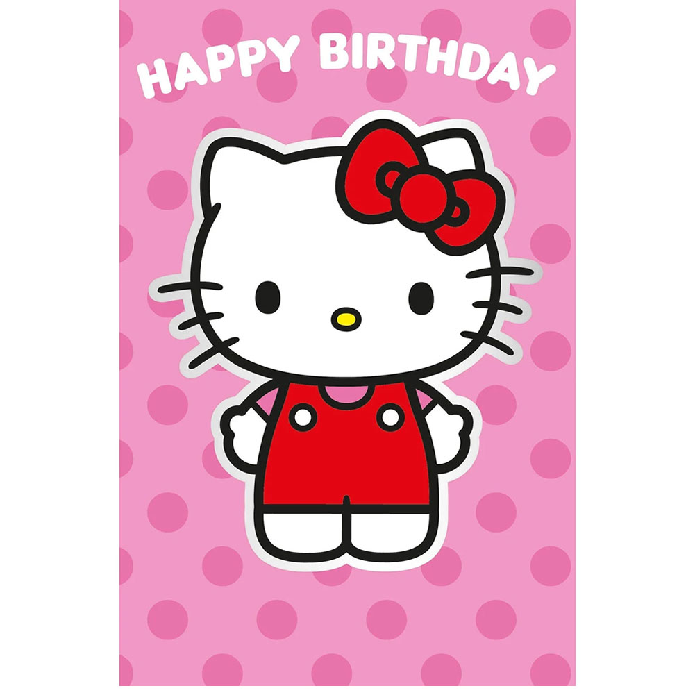 Hello Kitty Birthday Card With Stickers - Image 2