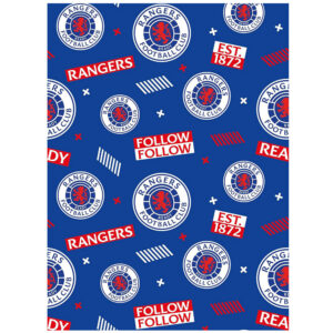 Rangers FC Text Gift Wrap