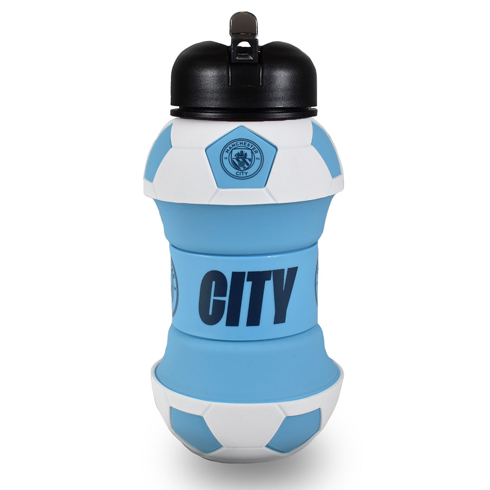 Manchester City FC Collapsible Football Drinks Bottle - Image 2