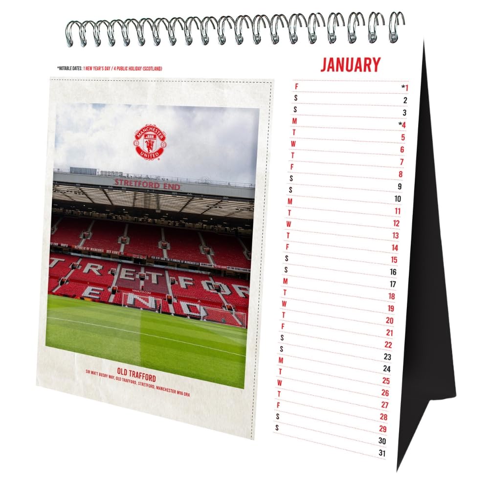 Manchester United FC Desktop Calendar 2027 - Image 2