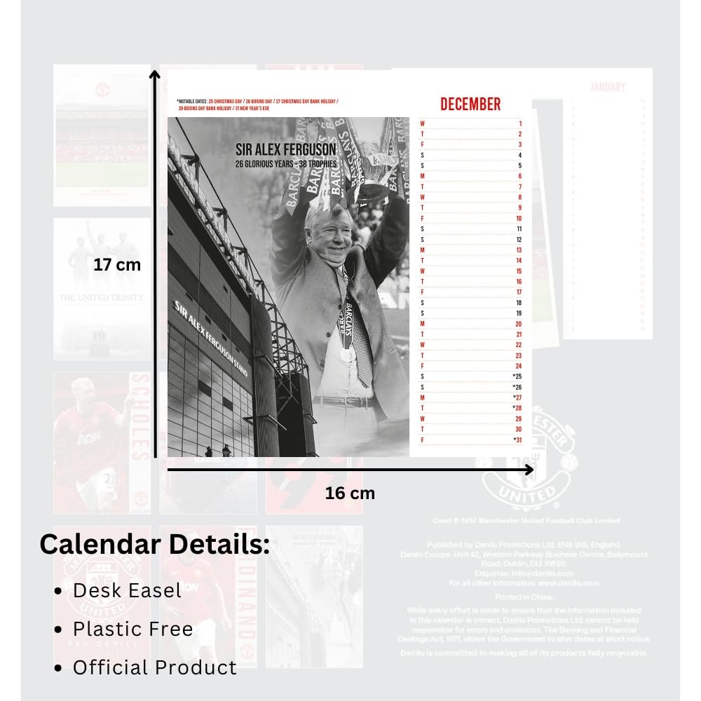 Manchester United FC Desktop Calendar 2027 - Image 4