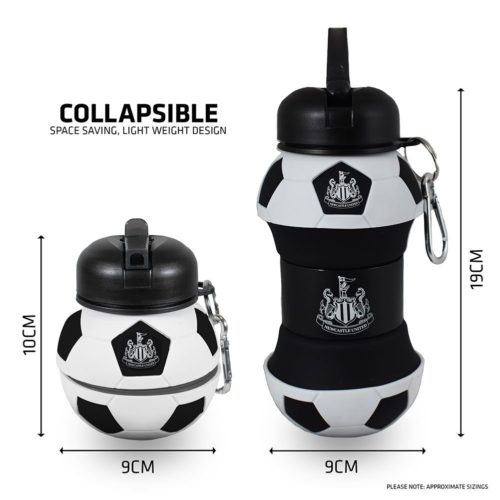 Newcastle United FC Collapsible Football Drinks Bottle - Image 4