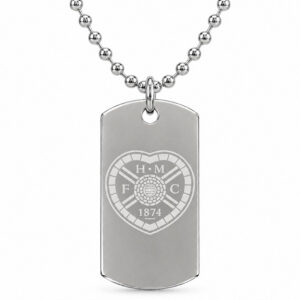 Hearts FC Engraved Dog Tag & Chain