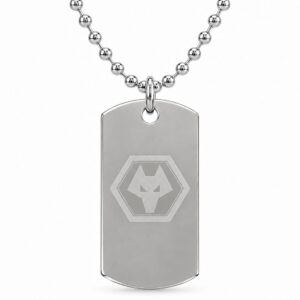 Wolverhampton Wanderers FC Engraved Dog Tag & Chain