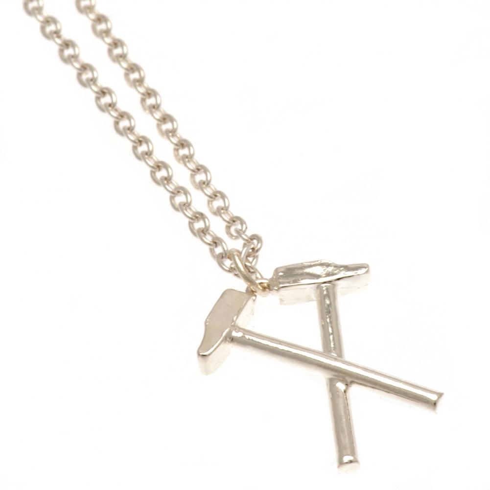 West Ham United FC Silver Plated Boxed Hammers Pendant - Image 2
