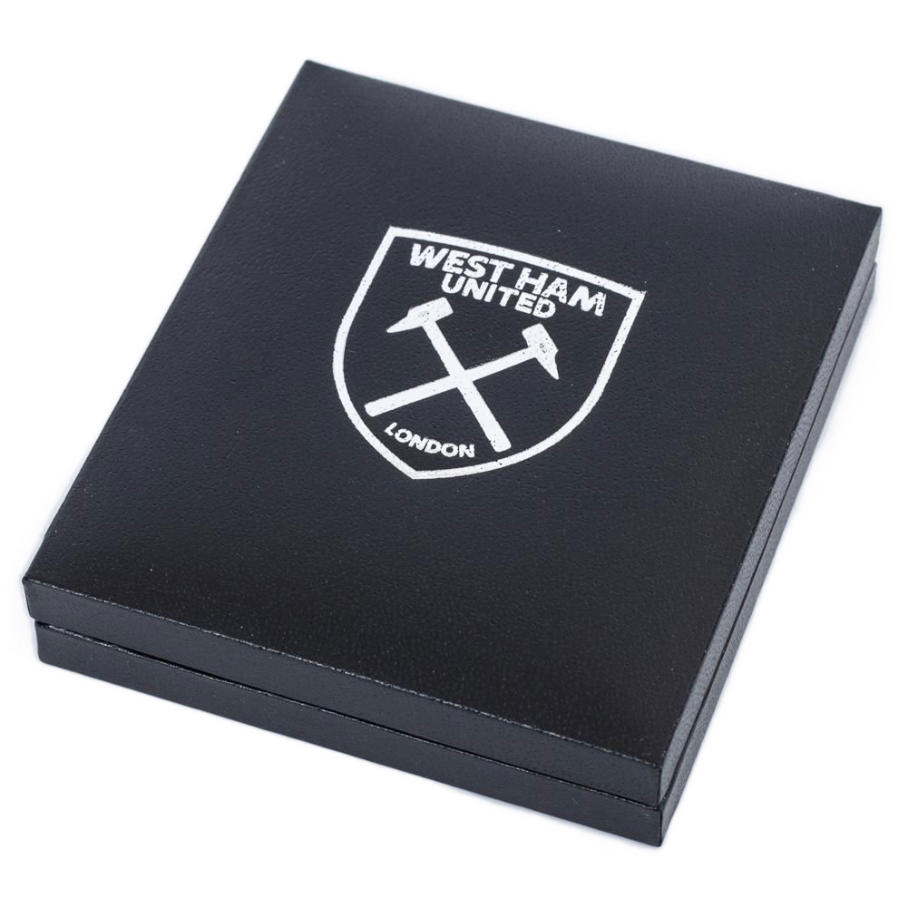 West Ham United FC Silver Plated Boxed Hammers Pendant - Image 4