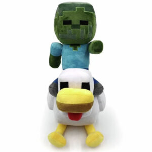 Minecraft Chicken Jockey Shaped Cushion